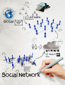 22006780-hand-drawing-diagram-of-social-network-structure-as-concept-Stock-Photo